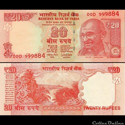INDE - PICK 103y - 20 ROUPIES - 2017