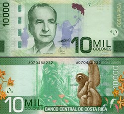 COSTA-RICA - PICK 277 - 10 000 COLONES - 2009
