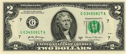 G- Chicago District - 2$ Federal Reserve Notes - Small Size 2017A Series
