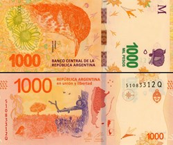 ARGENTINE - PICK 366d - 1000 PESOS - 2019