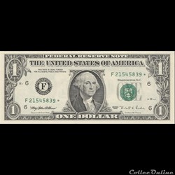 F- 1$ Federal Reserve Notes - Small Size 1995 Series