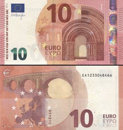 10 EUROS - SIGNATURE DRAGHI - PICK 21 E - SLOVAQUIE