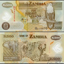 ZAMBIE - PICK 43 g - 500 KWACHA - 2009
