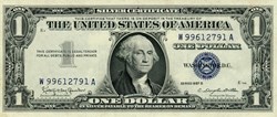 $1 SILVER CERTIFICATE SERIES 1957B