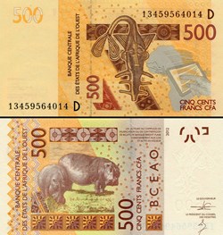 B.C.E.A.O - FRANCS CFA - MALI - LETTRE D - 500 FRANCS - PICK 419 D b