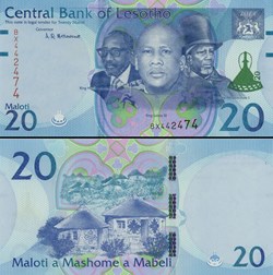LESOTHO - PICK 22c - 20 Maloti - 2021