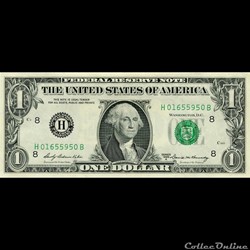 H- 1$ Federal Reserve Notes - Small Size 1969A Series