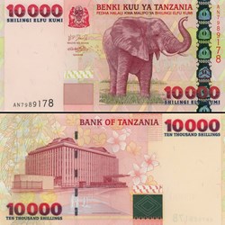 TANZANIE - PICK 39a - 10 000 SHILINGI - 2003
