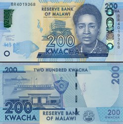 MALAWI - PICK 65 Af - 200 KWACHA - 2022