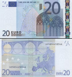 20 EUROS - SIGNATURE TRICHET - PICK 10 X 2 - ALLEMAGNE