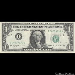 I- 1$ Federal Reserve Notes - Small Size 1963 Series