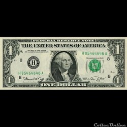 H- 1$ Federal Reserve Notes - Small Size 1974 Series
