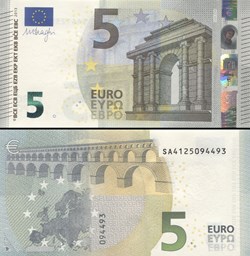 5 EUROS - SIGNATURE DRAGHI - PICK 20 S - ITALIE