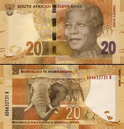 AFRIQUE DU SUD - PICK 134a - 20 RAND - 2012