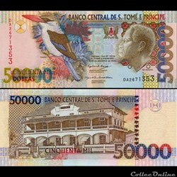 SAO TOME ET PRINCIPE - PICK 68b - 50 000 DOBRAS - 2004