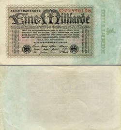 ALLEMAGNE - PICK 114/1 - 1 000 000 000 MARK - 1923