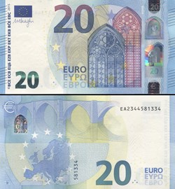 20 EUROS - SIGNATURE DRAGHI - PICK 22 E - SLOVAQUIE