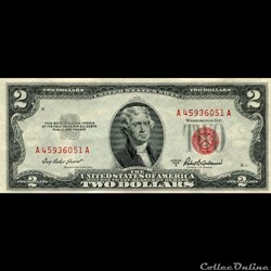 $2 - RED SEAL CERTIFICATE SERIES 1953A