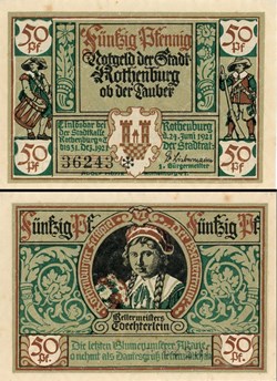 Rothenburg ob der Tauber 50 Pfennig 2b 6/6