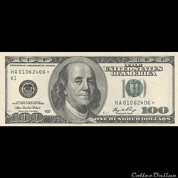 100$ Federal Reserve Notes - Small Size 2006 Series