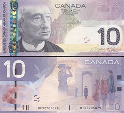 CANADA - PICK 102 a2 - 10 DOLLARS - 2009