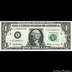 E- 1$ Federal Reserve Notes - Small Size 1999 Series