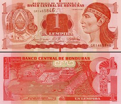 HONDURAS - Pick 96e - 1 LEMPIRA - 2022