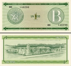 CUBA - PICK FX 06 - 1 PESO - 1985