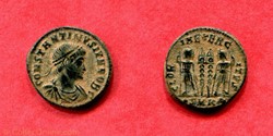 CONSTANTIN II - GLORIA EXERCITVS - RIC 98