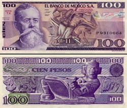 MEXIQUE - PICK 074b.TX - 100 PESOS - 1981