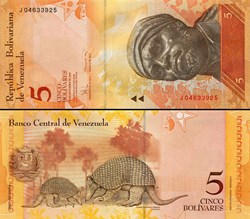 VENEZUELA - PICK 089 c - 5 BOLIVARES - 2008