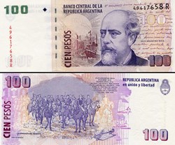 ARGENTINE - PICK 357 a 5 r - 100 PESOS - 2002