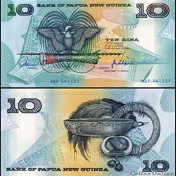 PAPOUASIE NOUVELLE GUINÉE - PICK 09 a - 10 KINA - 1988