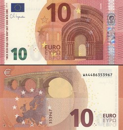 10 EUROS - SIGNATURE LAGARDE - PICK 21 W - ALLEMAGNE
