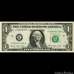 K- 1$ Federal Reserve Notes - Small Size 1977 Series
