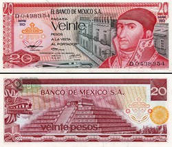 MEXIQUE - PICK 064b7 - 20 PESOS - 1973