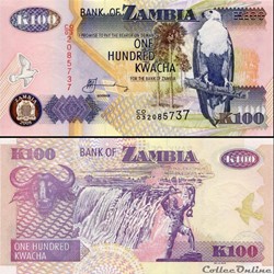 ZAMBIE - PICK 38 g - 100 KWACHA - 2008