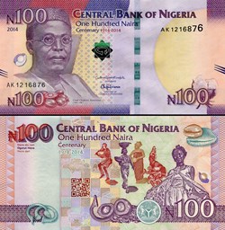 NIGERIA - PICK 41 a1 - 100 NAIRA - 2014