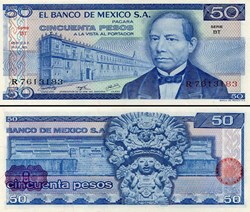 MEXIQUE - PICK 065aBT - 50 PESOS - 1973