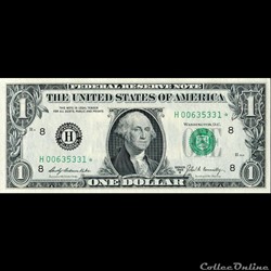 H- 1$ Federal Reserve Notes - Small Size 1969B Series