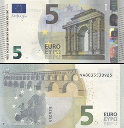 5 EUROS - SIGNATURE DRAGHI - PICK 20 V - ESPAGNE