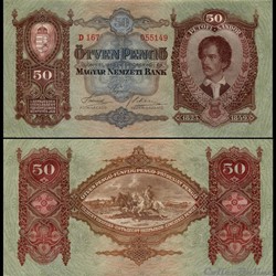 HONGRIE - PICK 099 - 50 PENGO - 1932