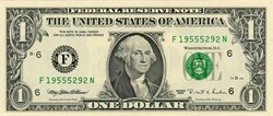 F- 1$ Federal Reserve Notes - Small Size 1995 Series