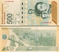 VENEZUELA - PICK 121a - 500 BOLIVARES Soberanos - 2023