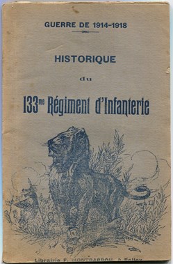 HISTORIQUE DU 133 ° RÉGIMENT D'INFANTERIE