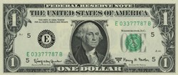 E- 1$ Federal Reserve Notes - Small Size 1963A Series