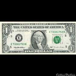 E- 1$ Federal Reserve Notes - Small Size 1995 Series