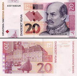 CROATIE - PICK 39 a - 20 KUNA - 2001