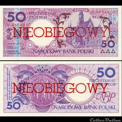 POLOGNE - PICK 169 A - 50 ZLOTYCH - 1990