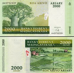 MADAGASCAR - PICK 090 b - 2000 ARIARY - 2008